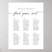 Moderne 6 Tische für Sitzplätze Poster (Vorne)