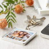 Moderne 7 FotoCollage Schlüsselanhänger (Seite)