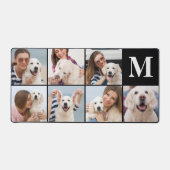 Moderne 7-Fotoleitermonogramm-Farbe Schreibtischunterlage (Vorderseite)