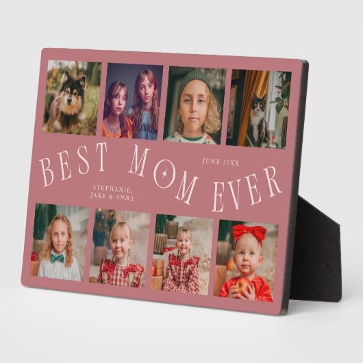 Moderne 8-Foto-Collage Beste Mutter Aller Zeiten R Fotoplatte (Seite)