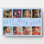 Moderne 8-Foto-Collage Beste Mutter überhaupt Eisb Fotoplatte (Vorderseite)
