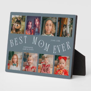 Moderne 8-Foto-Collage Beste Mutter überhaupt Schi Fotoplatte