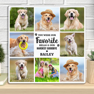 Moderne 8 Foto Collage Hunde Loss Erinnerung Fotoplatte