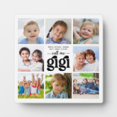 Moderne 8 Foto Collage Names nennen mich Gigi Fotoplatte (Vorderseite)