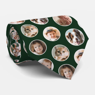 Moderne 8-Foto Collage Neck Tie Krawatte