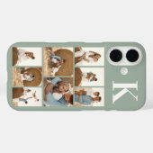 Moderne 8 Foto Sage Grün Case-Mate iPhone Hülle (Rückseite (Horizontal))