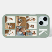 Moderne 8 Foto Sage Grün Case-Mate iPhone Hülle (Rückseite (Horizontal))