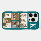 Moderne 8 Foto Türkis Case-Mate iPhone Hülle (Rückseite (Horizontal))
