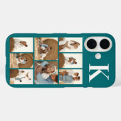 Moderne 8 Foto Türkis Case-Mate iPhone Hülle (Rückseite (Horizontal))