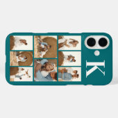 Moderne 8 Foto Türkis Case-Mate iPhone Hülle (Rückseite (Horizontal))
