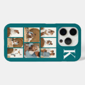 Moderne 8 Foto Türkis Case-Mate iPhone Hülle (Rückseite (Horizontal))