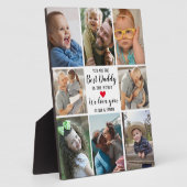 Moderne 8 FotoCollage Bester Daddy in der Welt Fotoplatte (Seite)