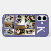 Moderne 8 Haustier Foto Lila Case-Mate iPhone Hülle (Rückseite (Horizontal))