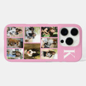 Moderne 8 Haustier Foto Rosa Case-Mate iPhone Hülle (Rückseite (Horizontal))