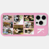 Moderne 8 Haustier Foto Rosa Case-Mate iPhone Hülle (Rückseite (Horizontal))