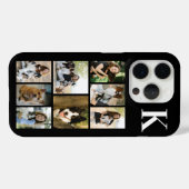 Moderne 8 Haustier Foto Schwarz Case-Mate iPhone Hülle (Rückseite (Horizontal))