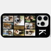 Moderne 8 Haustier Foto Schwarz Case-Mate iPhone Hülle (Rückseite (Horizontal))