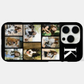 Moderne 8 Haustier Foto Schwarz Case-Mate iPhone Hülle (Rückseite (Horizontal))