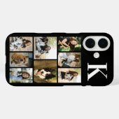 Moderne 8 Haustier Foto Schwarz Case-Mate iPhone Hülle (Rückseite (Horizontal))