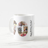 Moderne 90. Nummer Foto Collage Custom Gruß Kaffeetasse (Vorderseite Links)