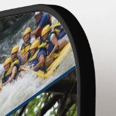 Moderne 9-Bild-Collage Skriptname Benutzerdefinier Pickleball Schläger (Linke Seite)