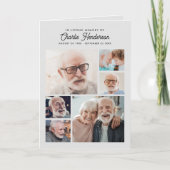 Moderne 9-Foto-Beerdigung/Feier des Lebens Programm (Vorderseite)