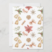 Moderne 9-Foto-Collage Frohe Weihnachten (Rückseite)