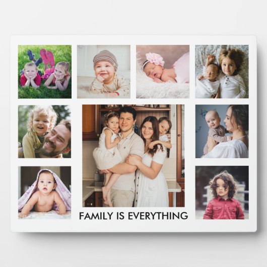 Moderne 9 Fotokollektion Familie ist alles, was zu Fotoplatte (Vorderseite)