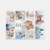 Moderne 9 Fotomaterial Personalisierte Farbe Fleecedecke (Vorderseite (Horizontal))