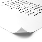 Moderne 9 Tische Begrüßungskarte Poster (Ecke)