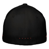 Moderne "A"-Monogramm-Zahnfix-Schriftzug-Name-Hut Bestickte Baseballkappe (Rückseite)