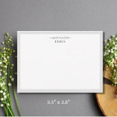 Moderne "A Quick Note From" Note Card Mitteilungskarte