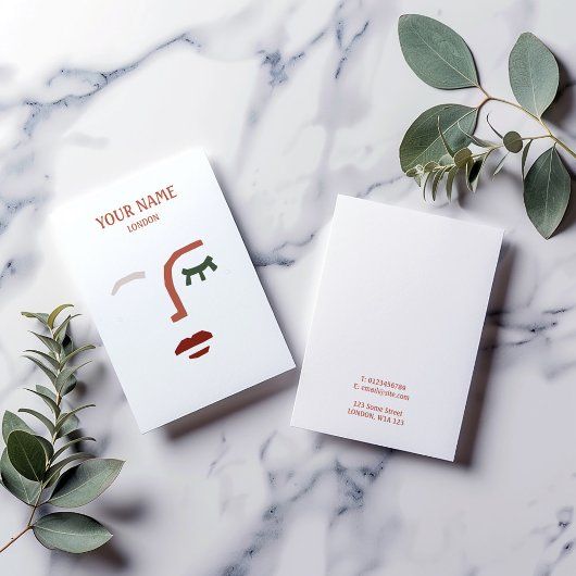 Moderne Abbildung Ohrring-Display-Karte