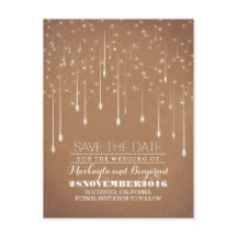 moderne, aber Vintage Stringlampen Save the Date