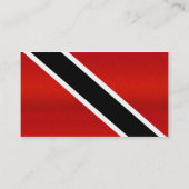 Moderne abgestreifte Flagge von Trinidad Visitenkarte (Rückseite)