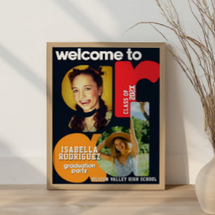 Moderne Abitur Begrüßung Poster