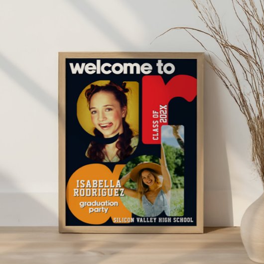 Moderne Abitur Begrüßung Poster