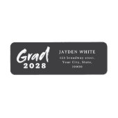 Moderne Abschluss-Adresse für das Script-Foto (Vorne)