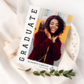 Moderne Abschluss-Ankündigung Dankeskarte