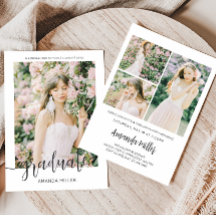 Moderne Abschluss Ankündigung Einladung