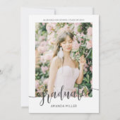 Moderne Abschluss Ankündigung Einladung (Rückseite)