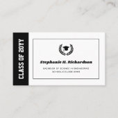 Moderne Abschluss-Ankündigung Name-Karte einfügen Telefonnummerkarte (Vorderseite)