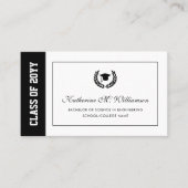 Moderne Abschluss-Ankündigung Name-Karte einfügen Telefonnummerkarte (Vorderseite)