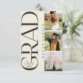 Moderne Abschluss-Announcement-Karte der Klasse 20 (Stehend Vorderseite)