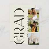 Moderne Abschluss-Announcement-Karte der Klasse 20 (Vorne/Hinten)