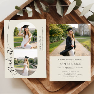 Moderne Abschluss Arch Foto Collage Abschlussfeier Ankündigung