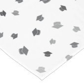 Moderne Abschluss Black Gray Cap Kurzer Tischläufer (Ecke)