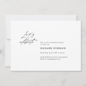Moderne Abschluss Einladung & Ankündigung (Rückseite)