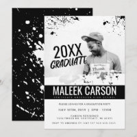 Moderne Abschluss-Einladung | Bold Grad Invite