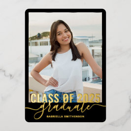 Moderne Abschluss Foto Class 2025 Ankündigung